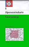 Kaisergebirge: Wege und Skitouren, 1:25.000 (Alpenvereinskarten)
