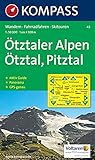 Ötztaler Alpen, Ötztal, Pitztal: Wander-, Rad- und Skitourenkarte. Mit Panorama. GPS-genau. 1:50.000