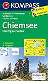 KOMPASS Wanderkarte Chiemsee - Chiemgauer Alpen: Wanderkarte mit Aktiv Guide, Radwegen und Loipen. GPS-genau. 1:50000: Wandelkaart 1:50 000 (KOMPASS-Wanderkarten, Band 10)